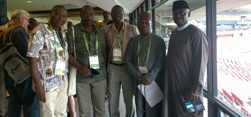 Officials from the Nigeria Park Service. At the centre in Dr. Benson Okita-Ouma while to his immediate left side is Alh. Sanusi A. Monngumo, the Chairman of the National Park Service of Nigeria. The Nigerians were very keen for more information on the Elephant protection Initiative